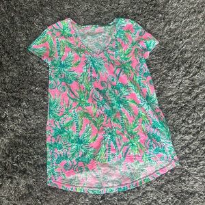 Lilly Pultzer high low floral Tshirt